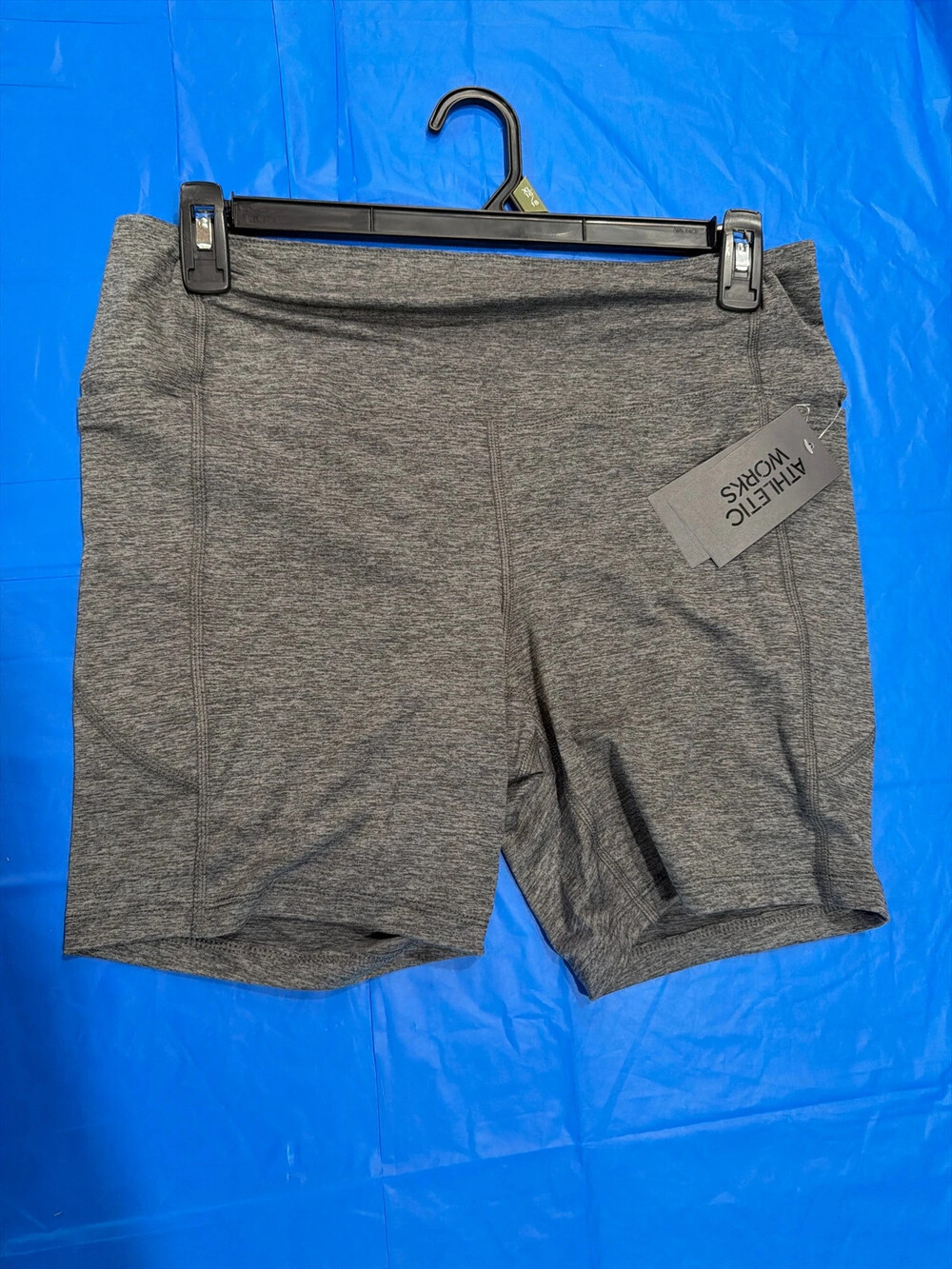 Athletic Works women's high rise bike shorts with pockets/Grey XL